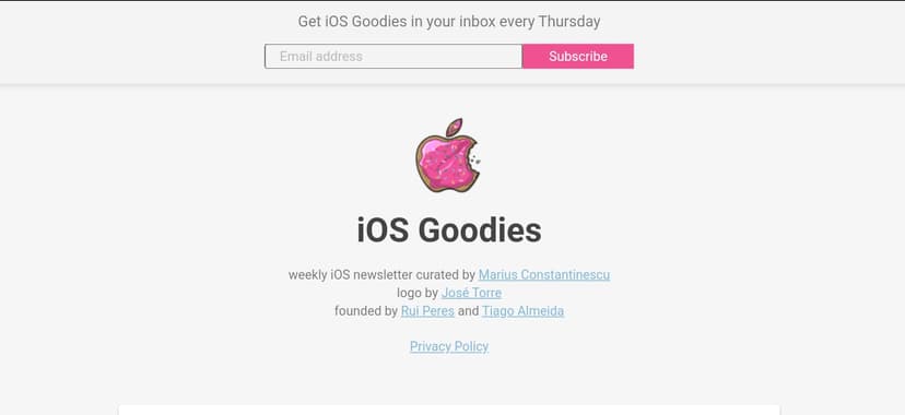 iOS Goodies