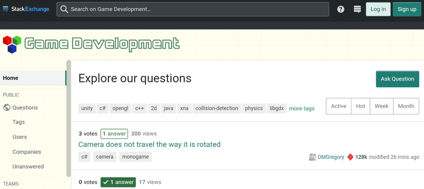 GameDev Stack Exchange