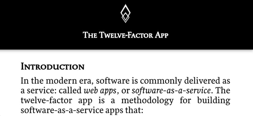The Twelve-Factor App