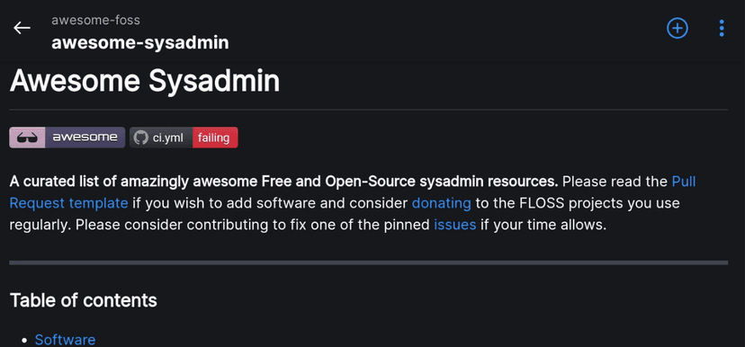 Awesome Sysadmin