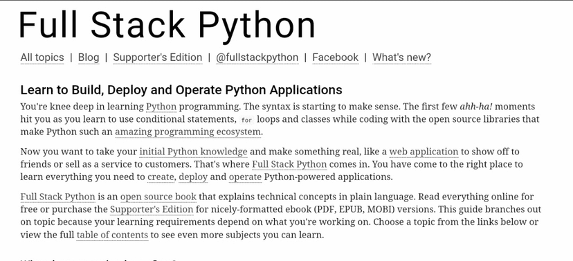 FullStackPython