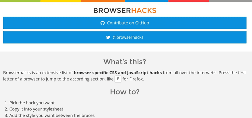 Browserhacks