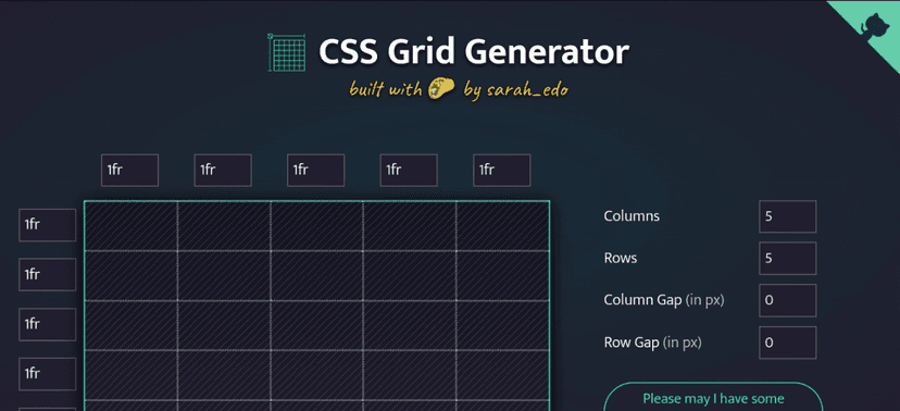 CSS Grid Generator